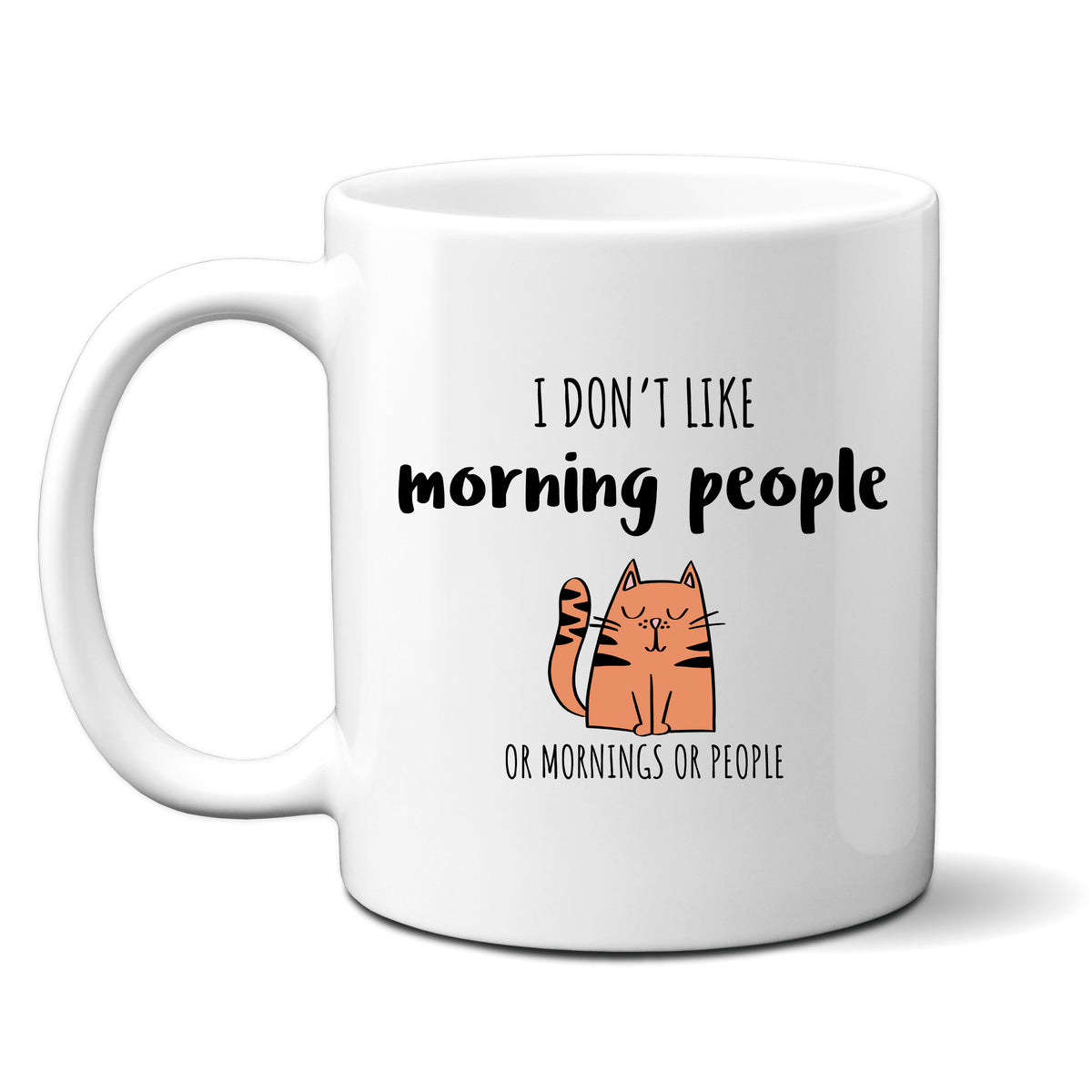 I Don't Like Morning People, Or Mornings, Or People Sticky Notes In Green Retro Stationery
