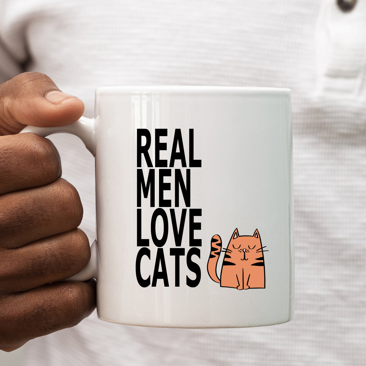 Real Men Love Cats Travel Mug