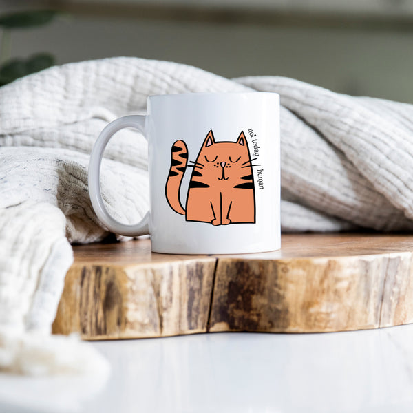 Not Today Human, Funny Birthday Gift with Cat Design, Personalised Mug