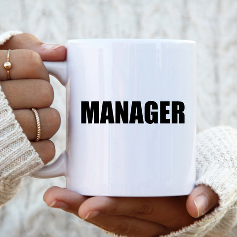 Manager Boss Supervisor Funny Bossy Birthday Gift, Personalised Mug