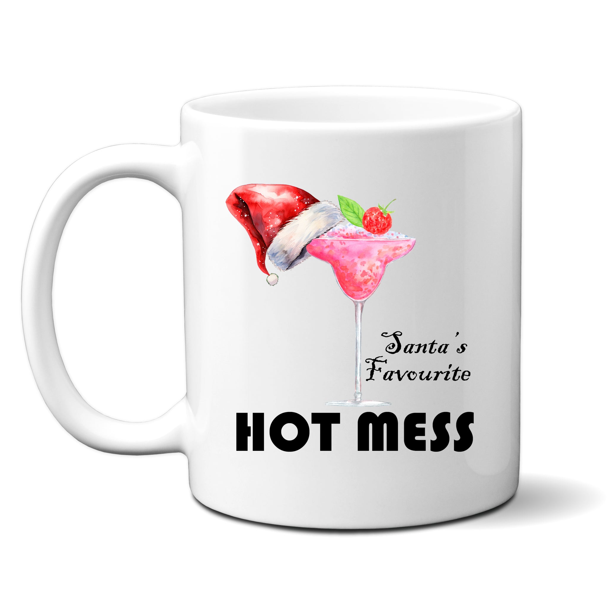 Santa's Favourite Hot Mess, Festive Fun Novelty Gift, Personalised Mug