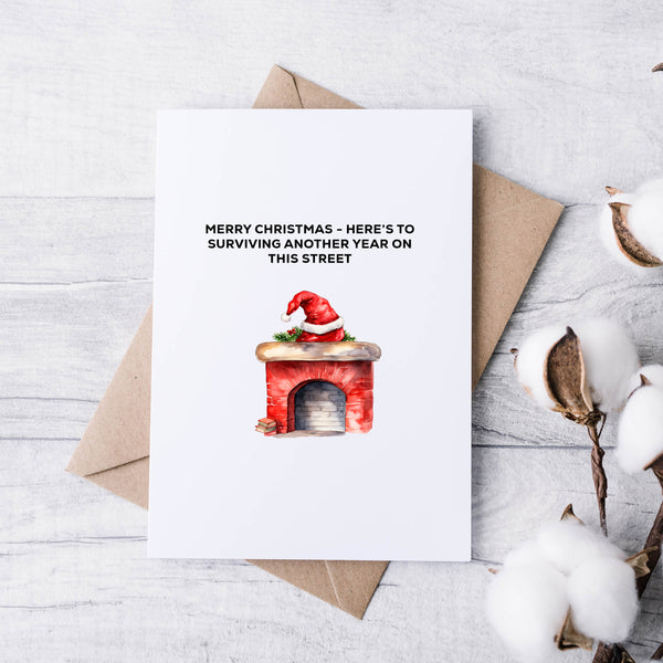 Petty Neighbour Christmas Cards – Minimalist, Witty & Sarcastic Festive Card Pack (Set of 5)