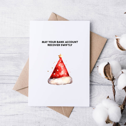 Funny Minimal Christmas Cards – Set of 5 | Modern, Witty & Relatable Holiday Card Pack