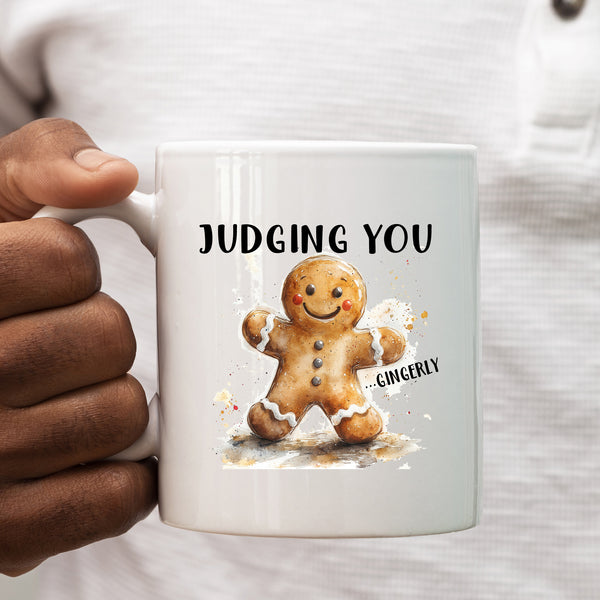 Judging You... Gingerly, Funny Gift, Personalised Mug