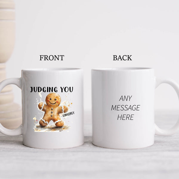 Judging You... Gingerly, Funny Gift, Personalised Mug