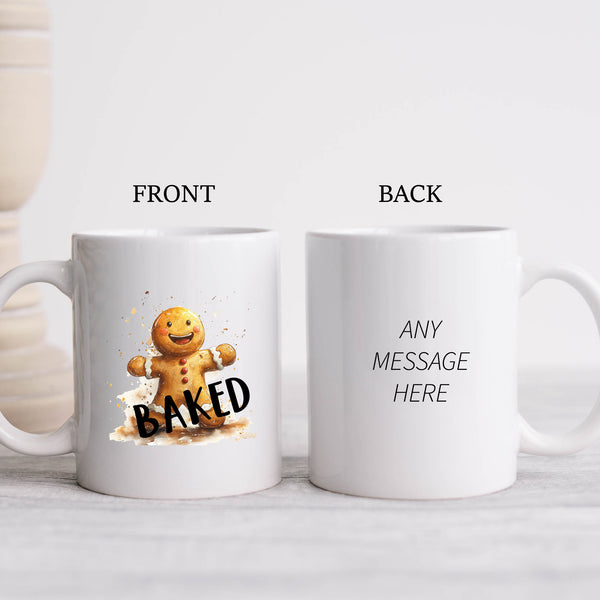 Baked, Funny Gift, Personalised Mug