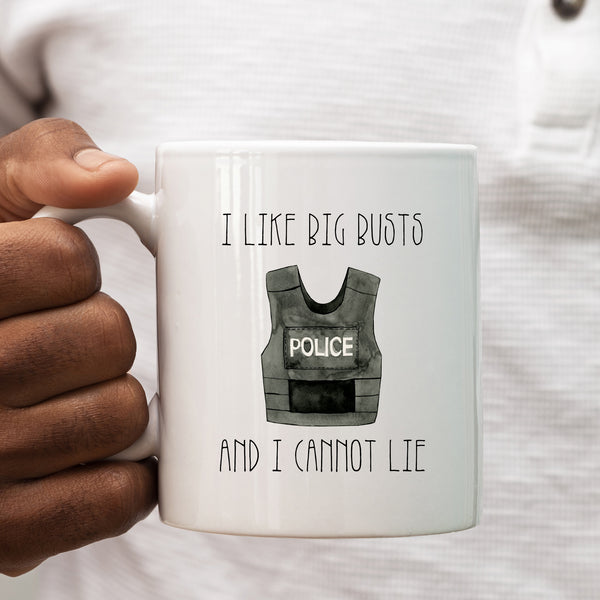 I Like Big Busts & I Cannot Lie, Funny Gift, Personalised Mug