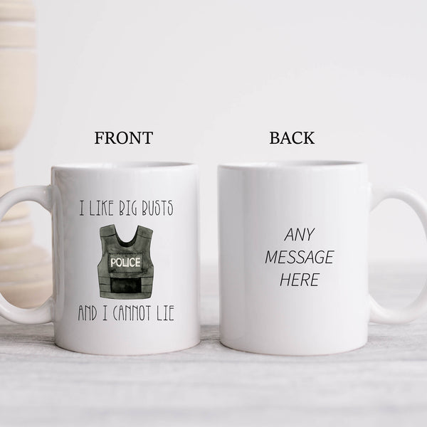 I Like Big Busts & I Cannot Lie, Funny Gift, Personalised Mug