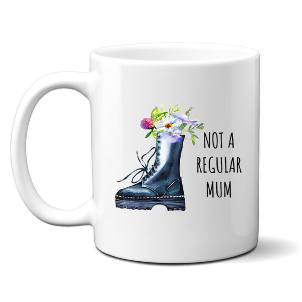 Not a Regular Mum, Funky Mother's Day Gift, Sentimental Thank You Birthday Personalised Mug