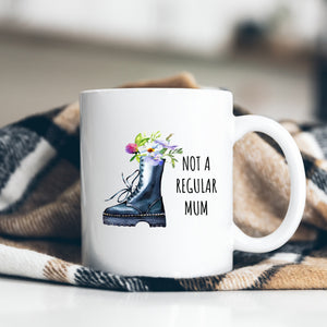 Not a Regular Mum, Funky Mother's Day Gift, Sentimental Thank You Birthday Personalised Mug