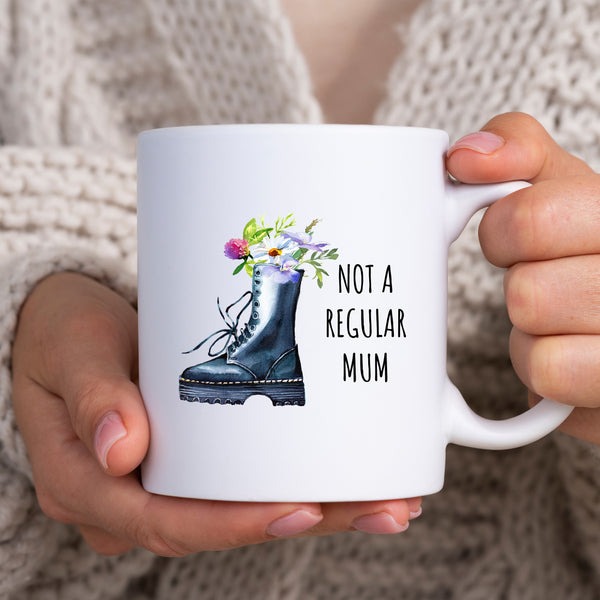 Not a Regular Mum, Funky Mother's Day Gift, Sentimental Thank You Birthday Personalised Mug