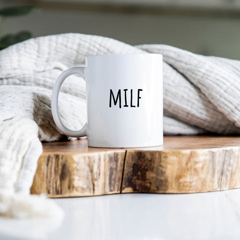 MILF, Funny Cheeky Sexy Mother's Day Gift, Playful Birthday Personalised Mug From Husband