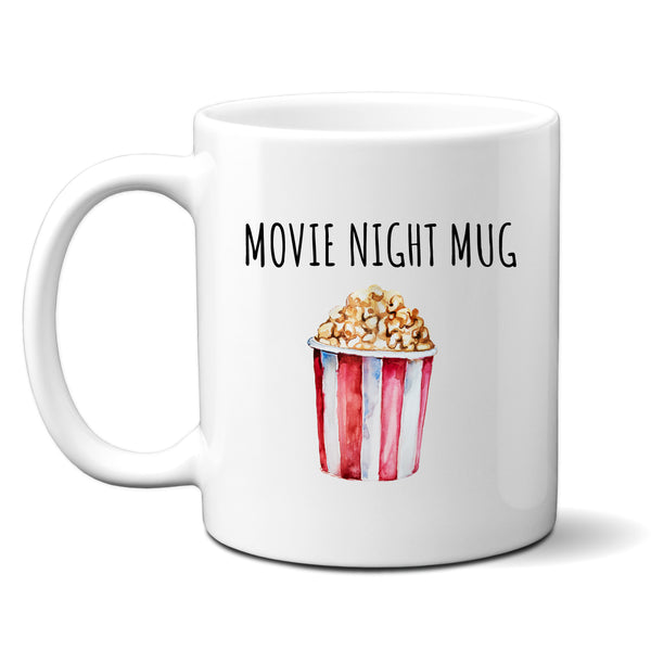 Movie Night Mug, Customised Movie Night Joke Gift For Him or Her, Personalised Mug