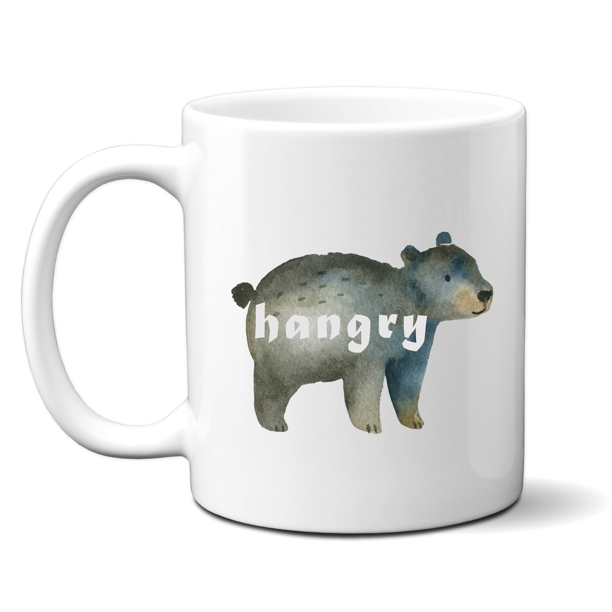 Hangry, Funny Birthday Gift with Cute Bear Design, Personalised Mug