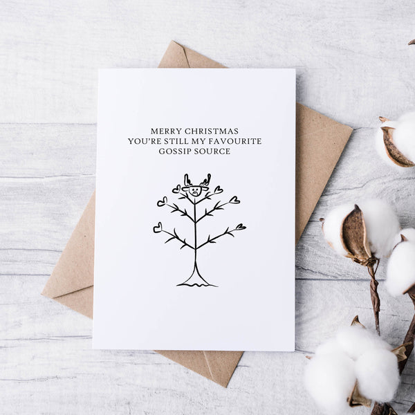 Funny Neighbour Christmas Cards – Witty, Relatable & Minimalist Festive Card Set (Pack of 5)