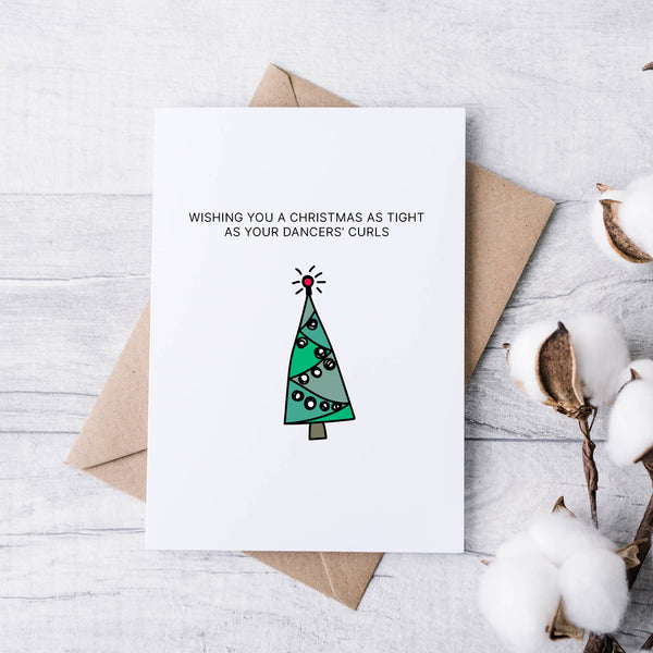 Funny Dance Teacher Christmas Cards – Witty, Sarcastic & Minimalist Card Pack for Dance Schools (Set of 5)
