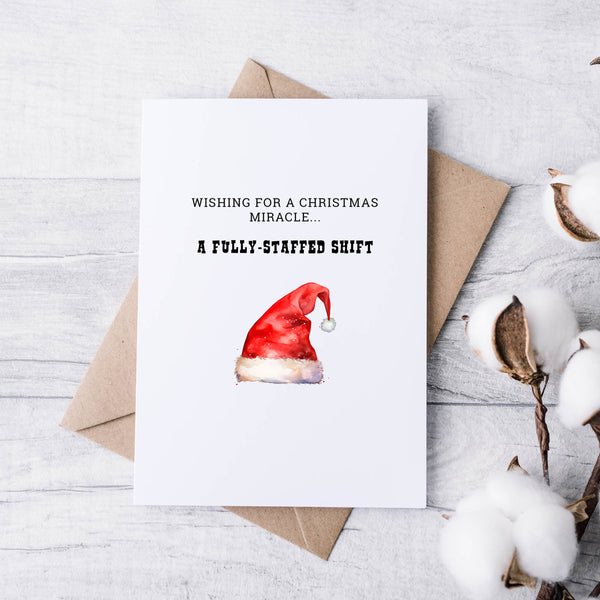 Christmas Cards for Healthcare Workers – Simple, Witty & Relatable Festive Designs (Set of 5)
