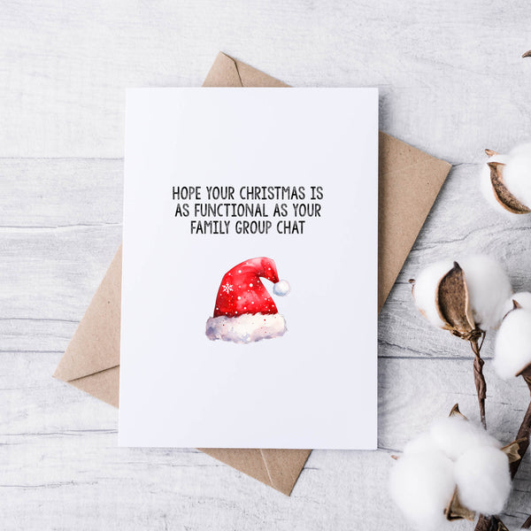 Funny Minimal Christmas Cards – Set of 5 | Modern, Witty & Relatable Holiday Card Pack