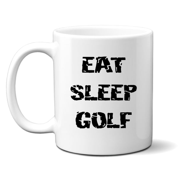 Eat Sleep Golf, Customised Golfing Gift For Him or Her, Birthday, Christmas, Personalised Mug