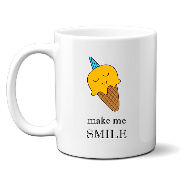 Make Me Smile, Cute Sweet Customised Birthday, Christmas Gift, Personalised Mug