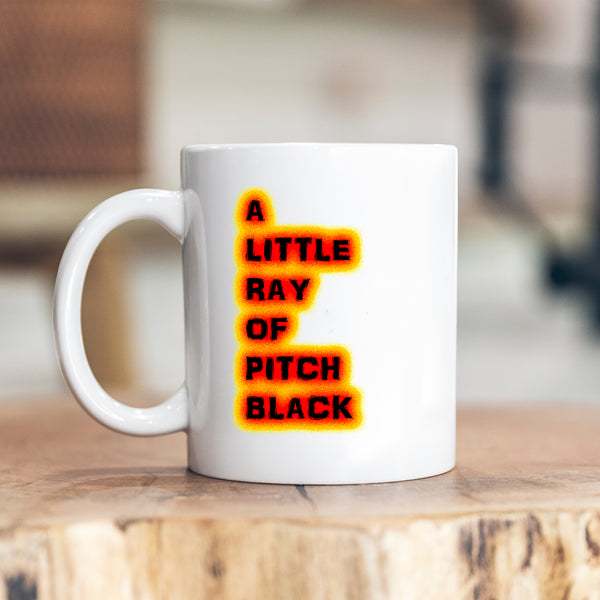 A Little Ray of Pitch Black, Funny Birthday Gift, Personalised Joke Mug