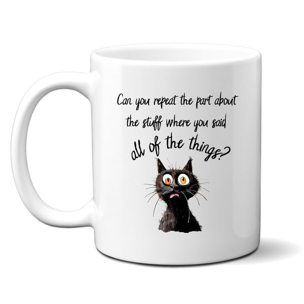 The Part About The Stuff, Funny Overwhelmed, Neurodivergent Gift, Personalised Mug
