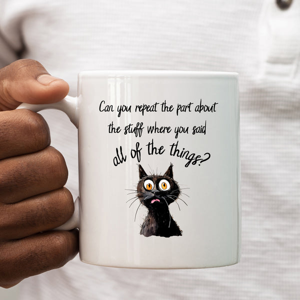 The Part About The Stuff, Funny Overwhelmed, Neurodivergent Gift, Personalised Mug