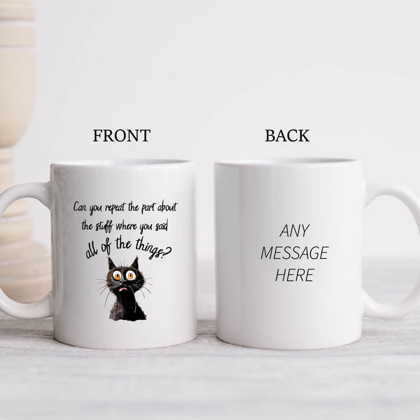 The Part About The Stuff, Funny Overwhelmed, Neurodivergent Gift, Personalised Mug