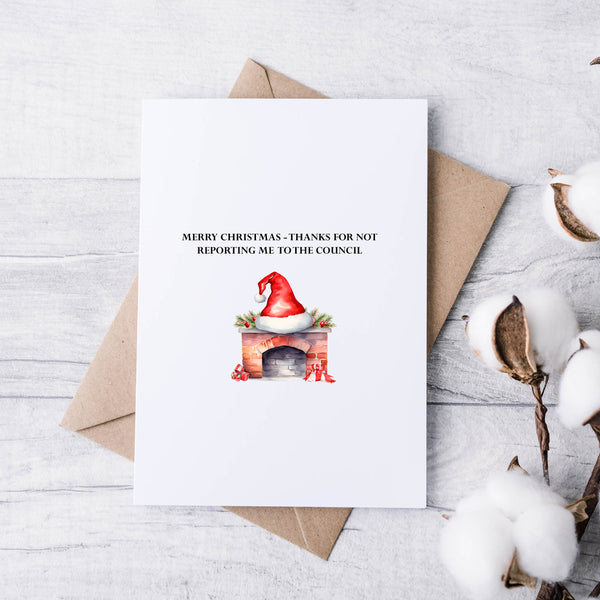Petty Neighbour Christmas Cards – Minimalist, Witty & Sarcastic Festive Card Pack (Set of 5)