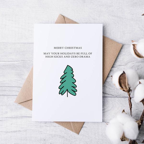 Funny Dance Teacher Christmas Cards – Witty, Sarcastic & Minimalist Card Pack for Dance Schools (Set of 5)