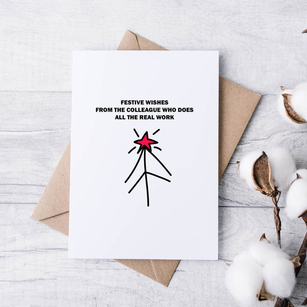 Rude Construction Christmas Cards – Cheeky, Witty & Minimalist Site Banter Pack (Set of 5)
