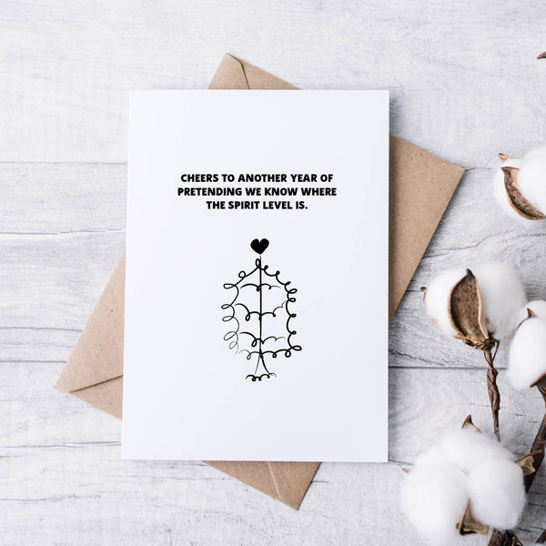 Construction Worker Christmas Cards – Funny, Witty & Minimalist Site Humour Pack (Set of 5)