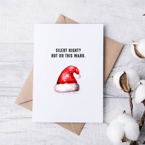 Christmas Cards for Healthcare Workers – Simple, Witty & Relatable Festive Designs (Set of 5)