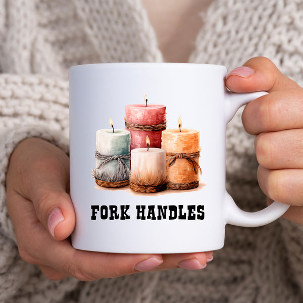 Fork Handles Joke, Funny Gift, Personalised Mug
