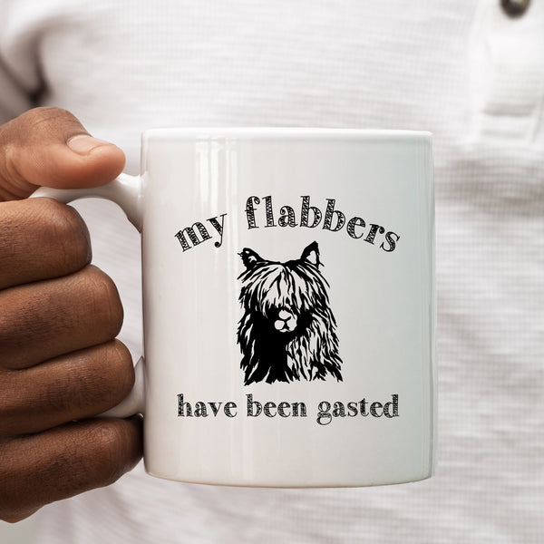 My Flabbers Have Been Gasted, Cute Funny Birthday Gift with Alpaca, Stylish Personalised Mug