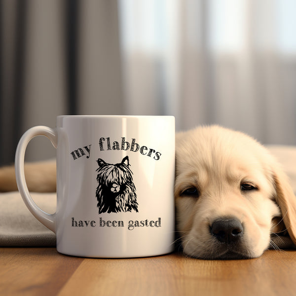 My Flabbers Have Been Gasted, Cute Funny Birthday Gift with Alpaca, Stylish Personalised Mug