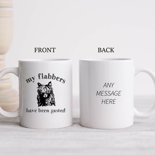 My Flabbers Have Been Gasted, Cute Funny Birthday Gift with Alpaca, Stylish Personalised Mug