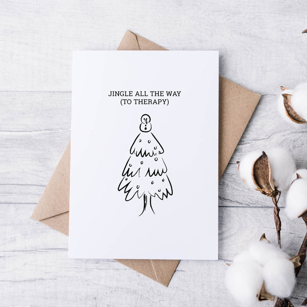 Naughty List Christmas Cards – Set of 5 | Funny, Cheeky & Minimal Holiday Card Pack