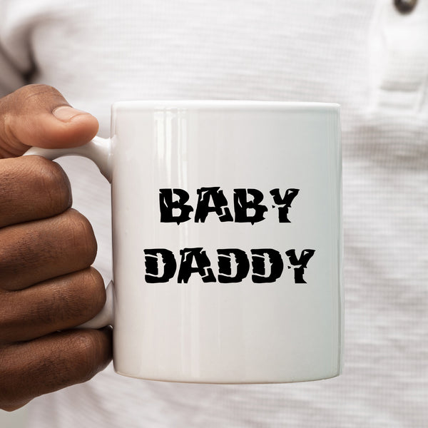 Baby Daddy, Funny Customised Birthday Gift for Him, Personalised Dad Mug