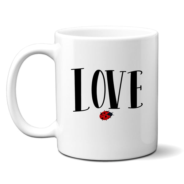Love Bug, Fun Cute Customised Birthday Gift, Personalised Ladybird Mug