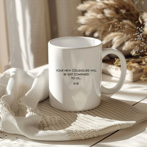 Your New Colleagues Will Be Shit Compared to Us Mug, Funny Work Gift Cup