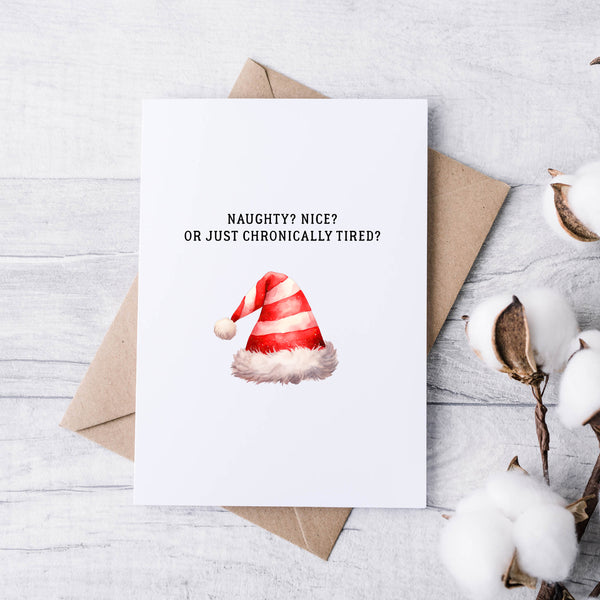 Funny Minimal Christmas Cards – Set of 5 | Modern, Witty & Relatable Holiday Card Pack