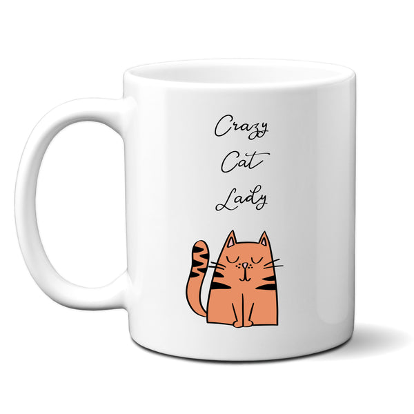 Crazy Cat Lady, Personalised Mug For Cat Lovers, Personalised Gift for Her