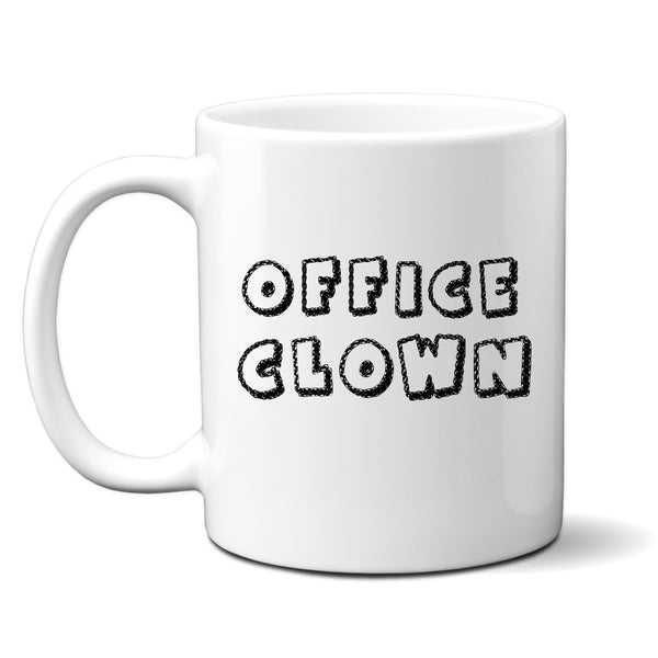 Office Clown, Funny Colleague Offensive Office Joke Birthday Gift, Personalised Mug