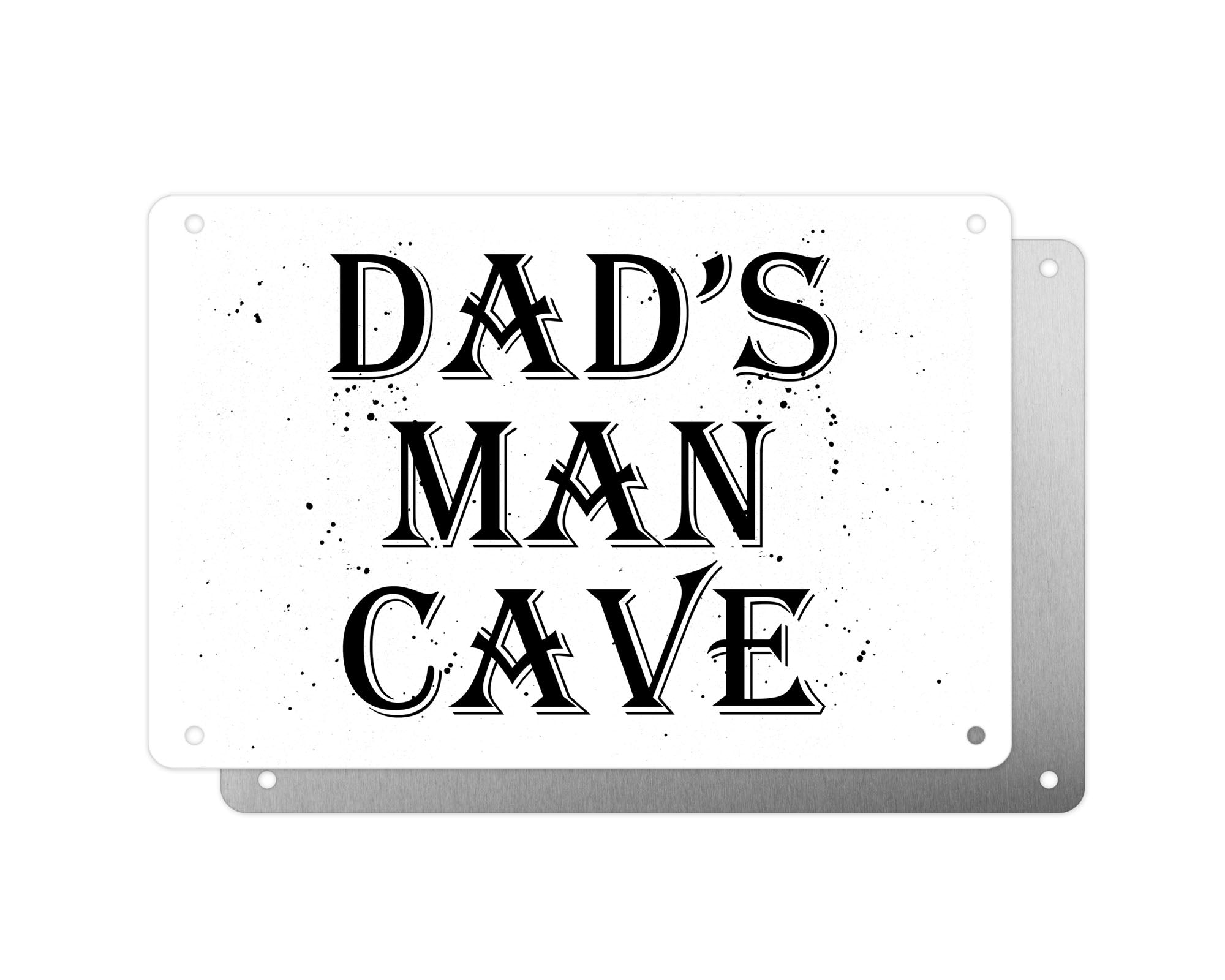 Father's Day Personalised Plaque, Dads Man Cave, Aluminium Sheet, Metal Sign, Gift For Him, Dad, Grandad