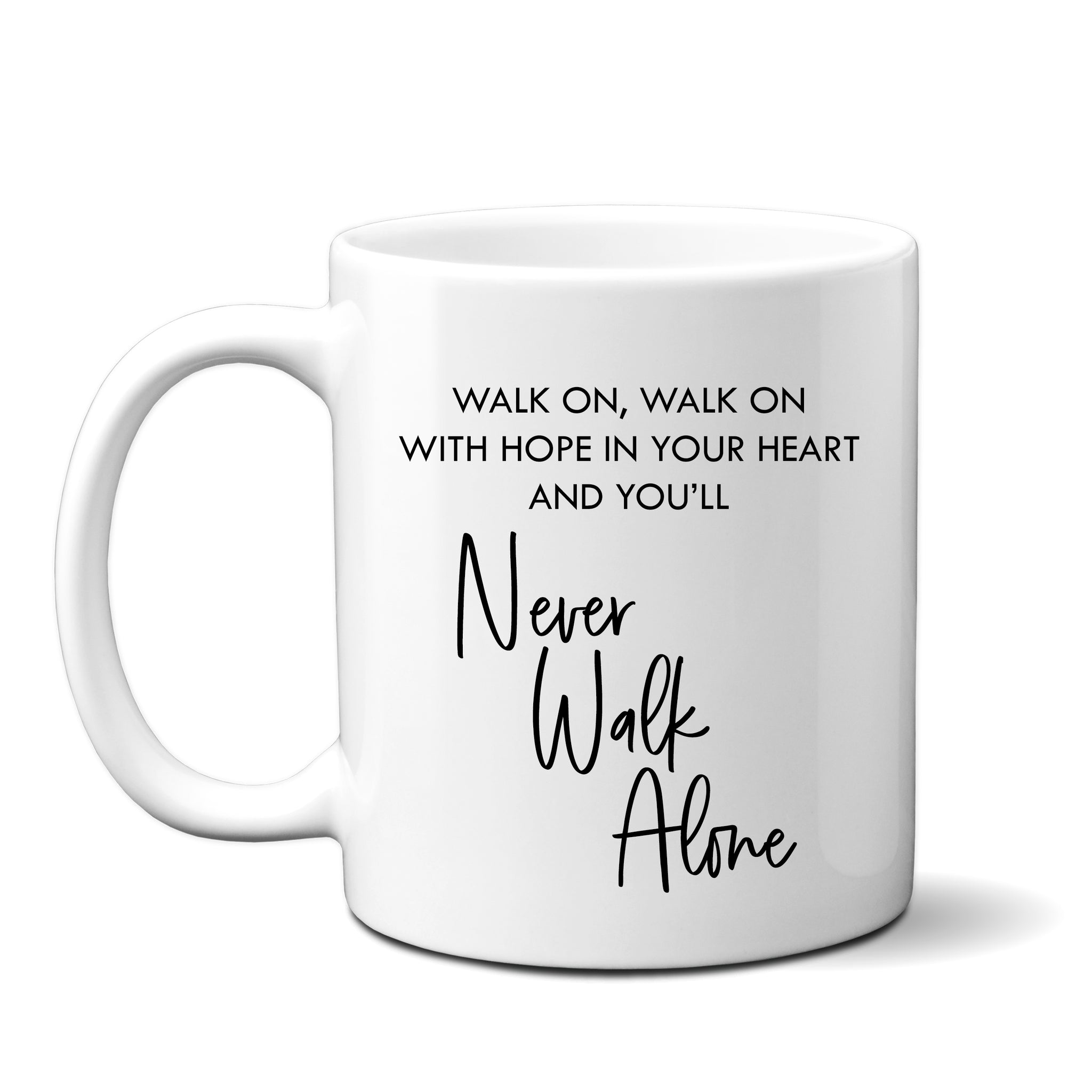 You'll Never Walk Alone Walk On, Happy Birthday Mug for Men or Women, Song Lyric Mug