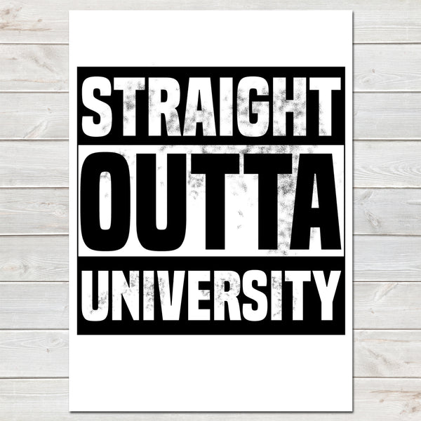 'Straight Outta Compton' Personalised Gift, Hometown / Funny Bedroom Print