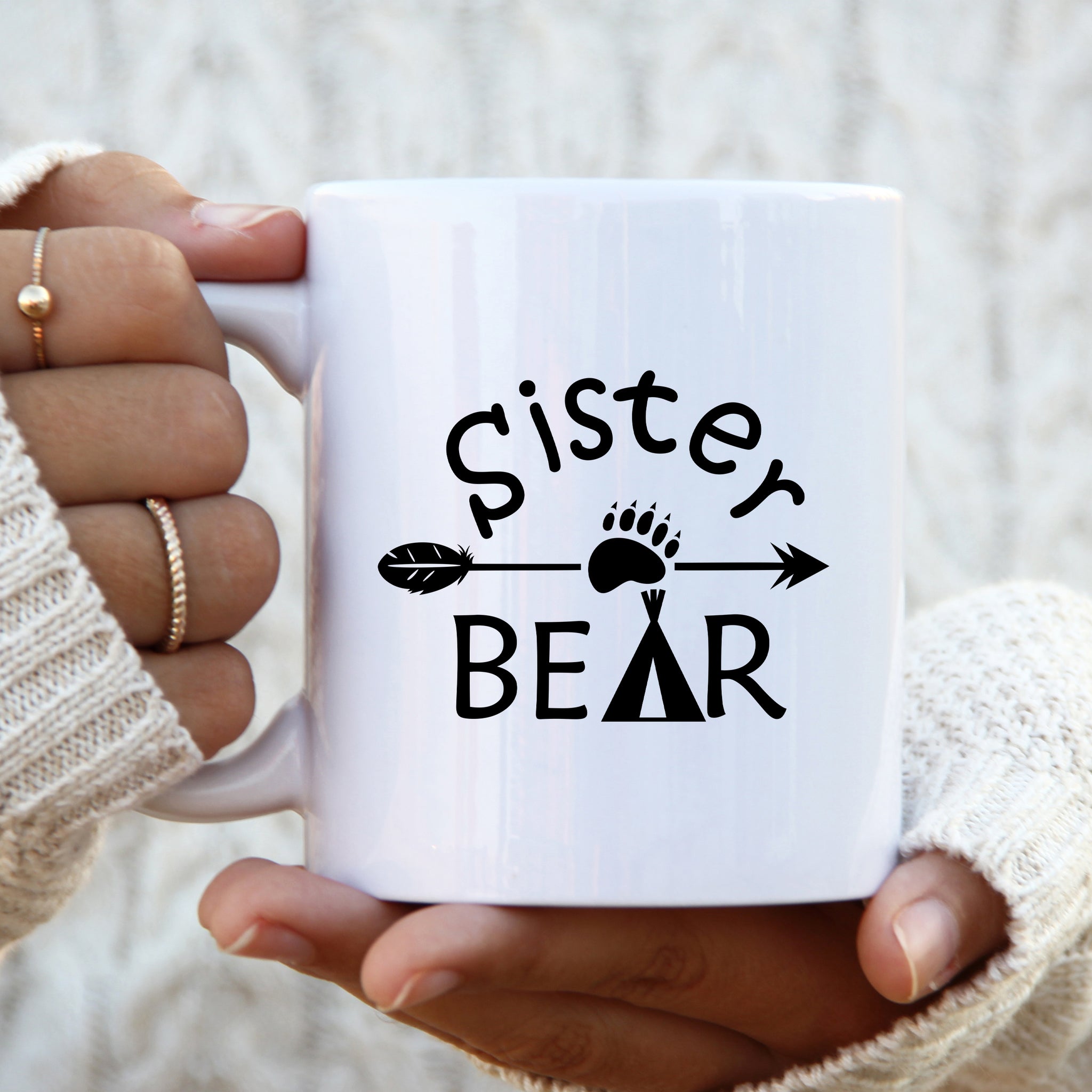 Sister Bear Mug, Sentimental Gift Cup