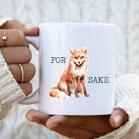 Gift For Mum, Colleague, Friend, For Fox Sake, Funny Gift Cup