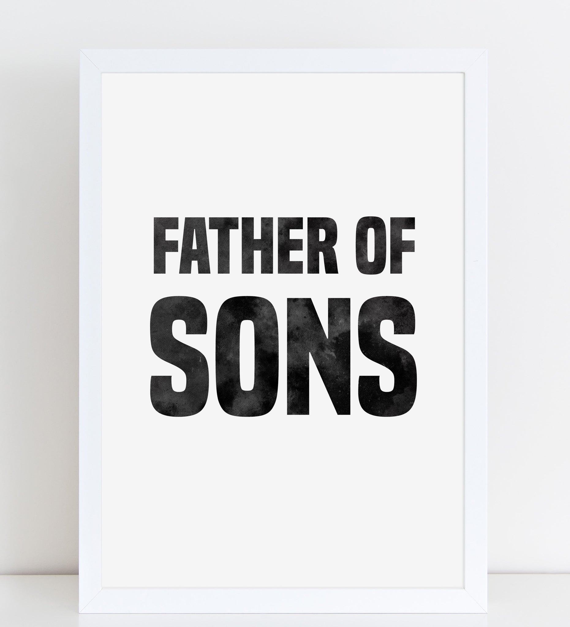 Fathers Day Print 'Father of Sons' Poster Gift for Dad
